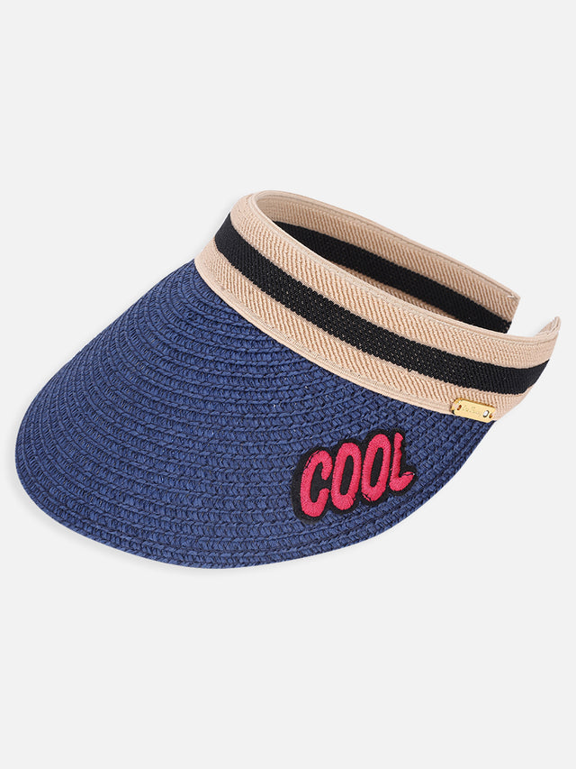 One Friday Blue Solid Sunhat