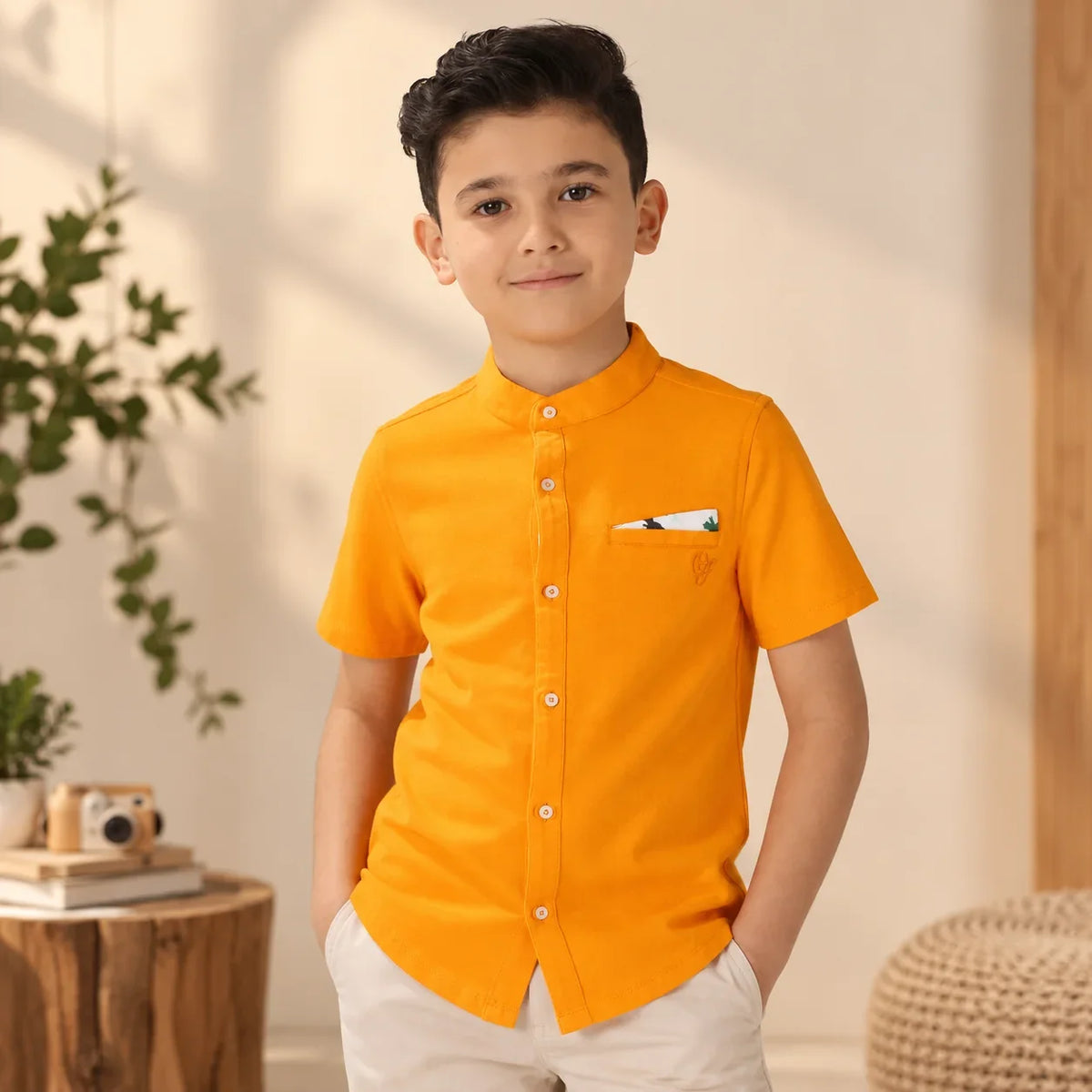 boy in yellow shirt 
