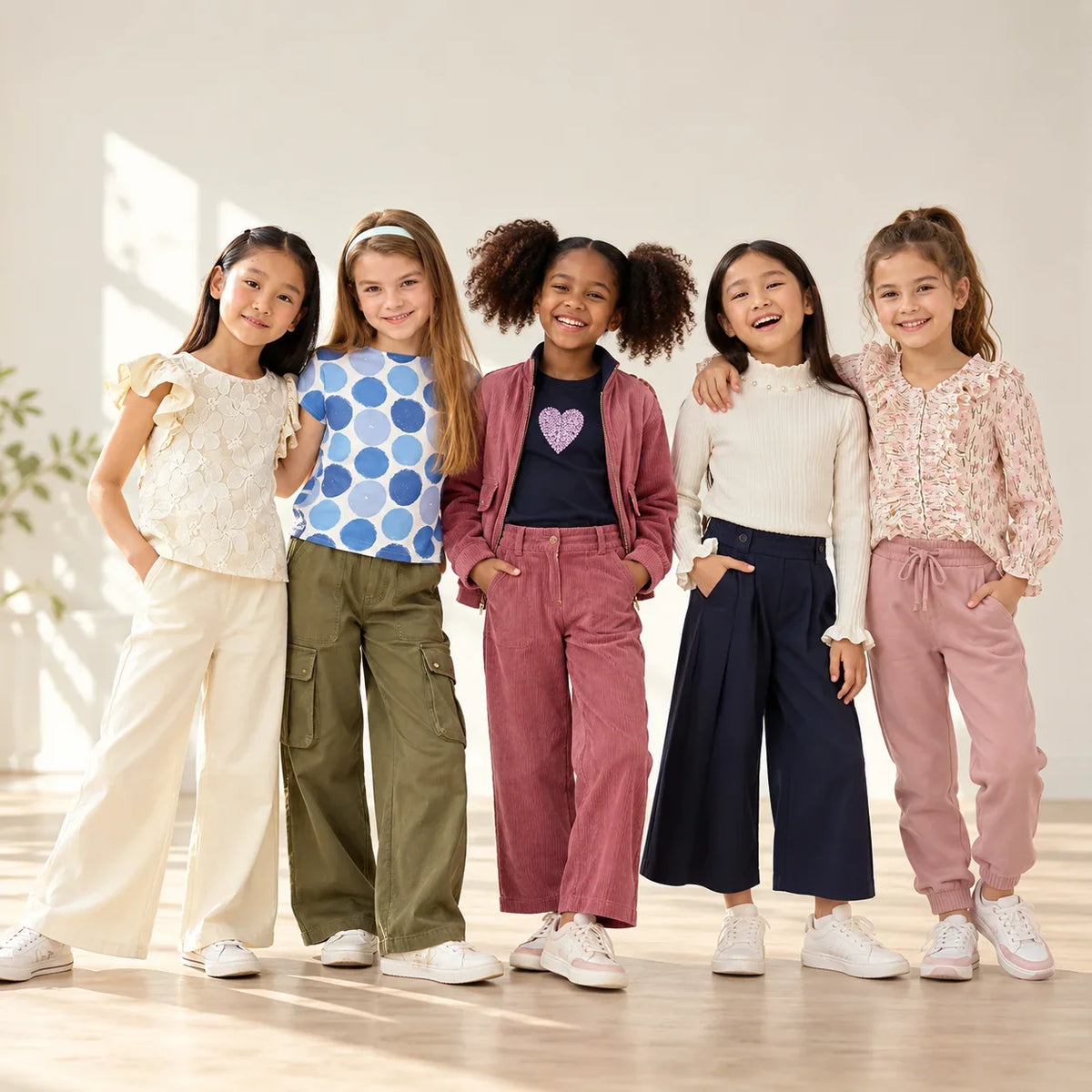 girls in different outfit