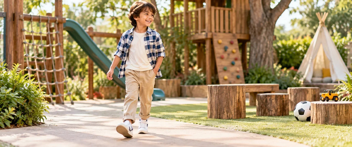 boy in play ground 