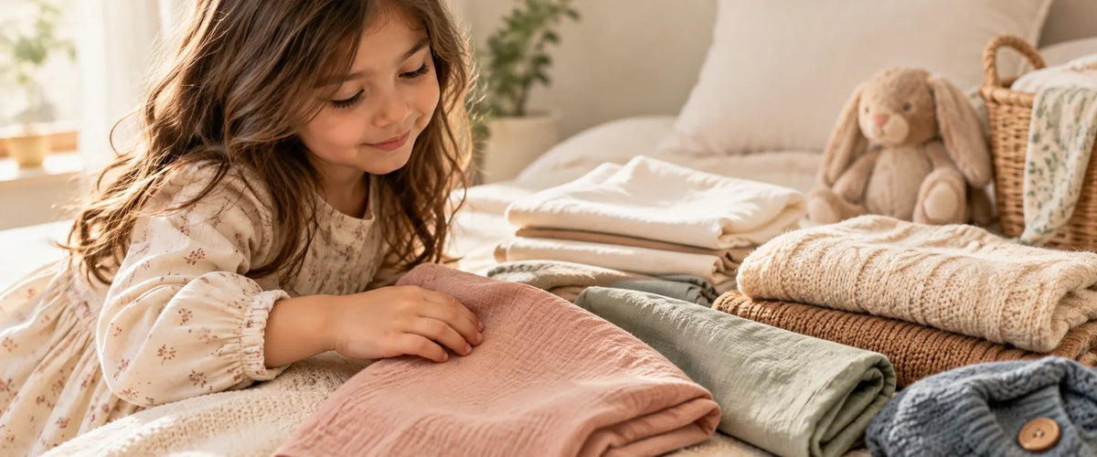 girl looking at clothes 