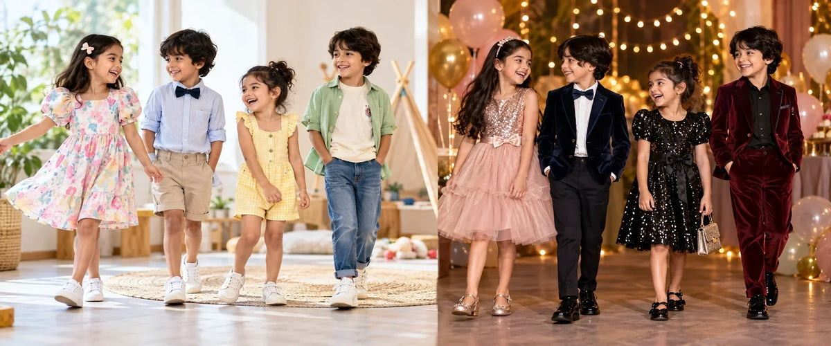 children in different clothes