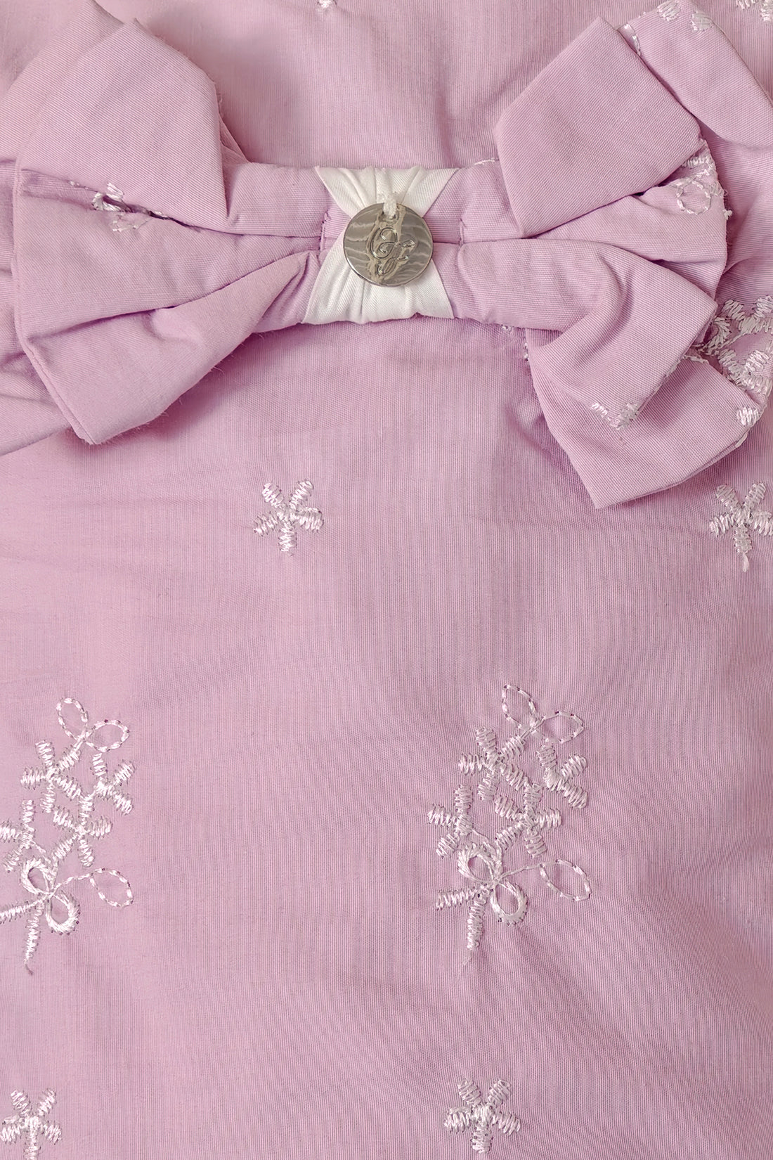 Pink Cotton Dobby Cap Sleeve Dress