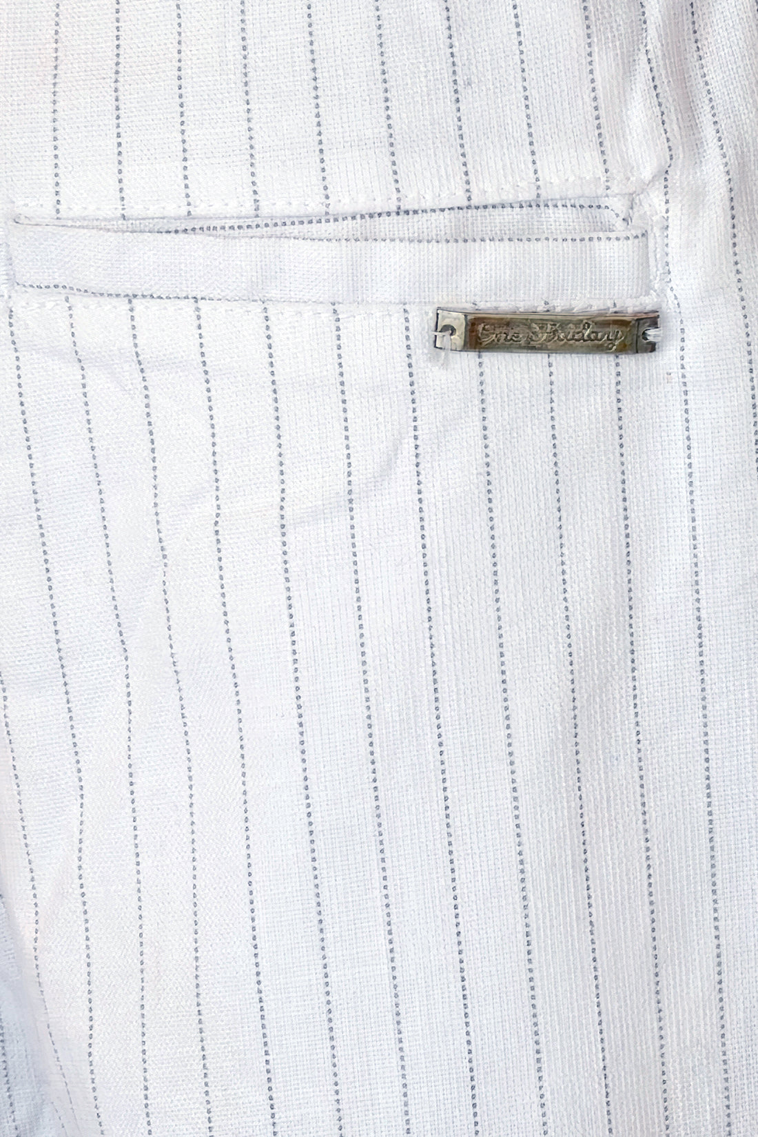 Boys Off White Striped Summer Overshirt