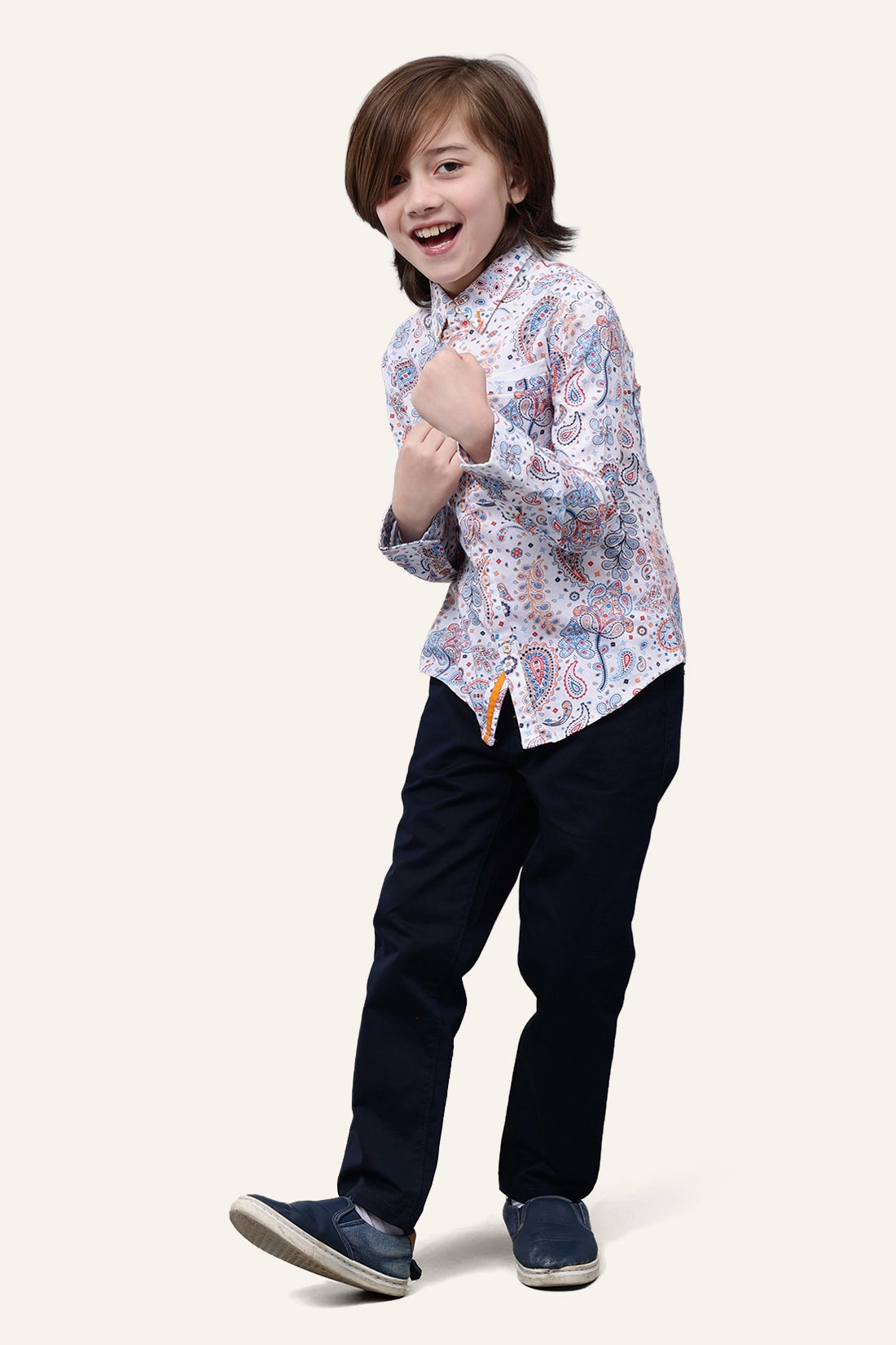 Boys Paisley Printed Shirt