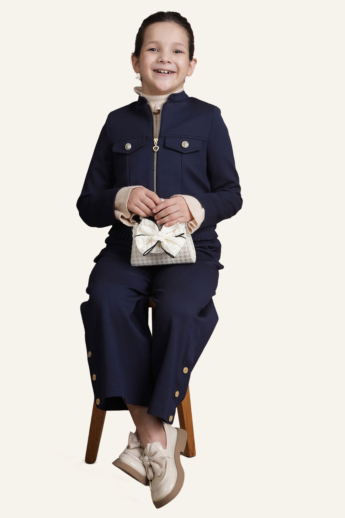 Girls Navy Blue Jacket