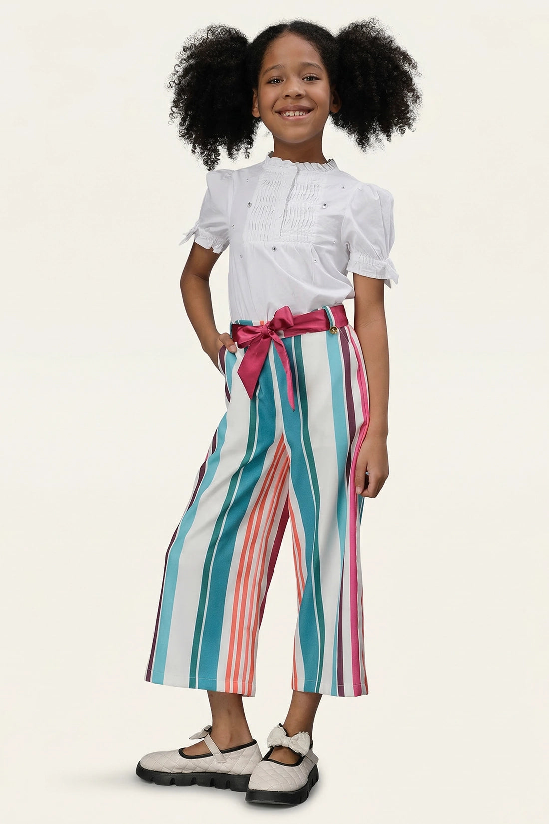 Girls Multicolored  Ankle Length Culotte