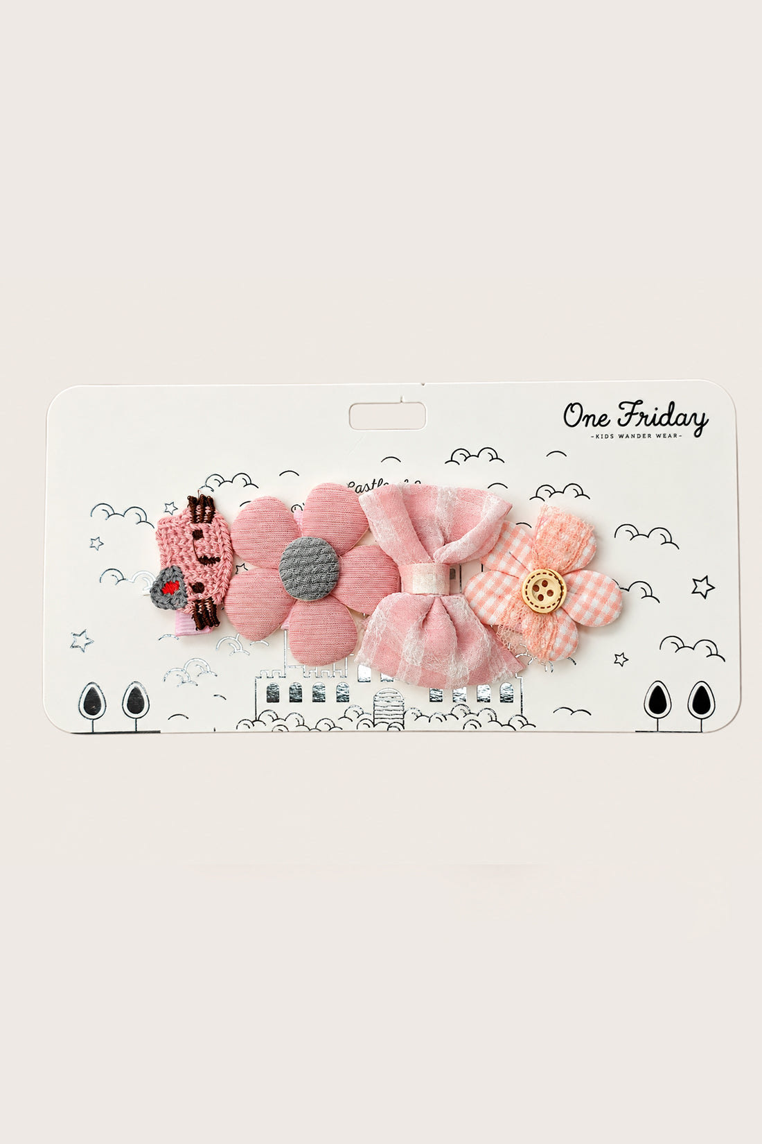Girls Multicolour Solid Metal Hair Clip Set