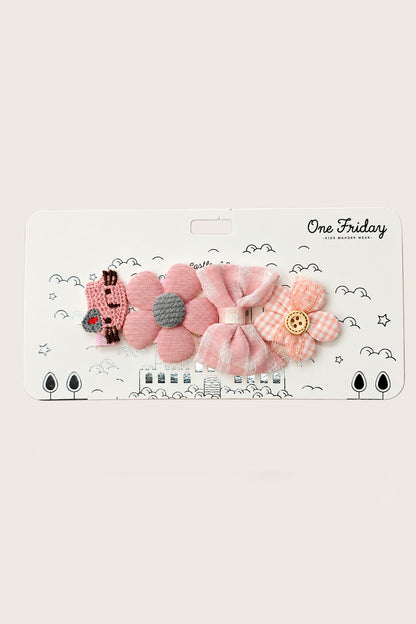 Girls Multicolour Solid Metal Hair Clip Set