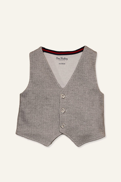 Baby Boys Grey 3 Piece Suit