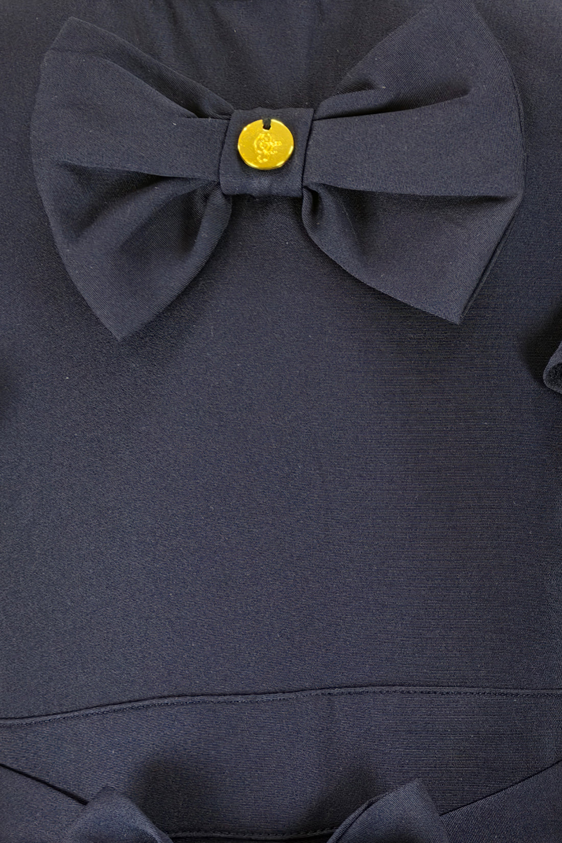 Navy Blue Polyester Full Sleeve Jumpsuit