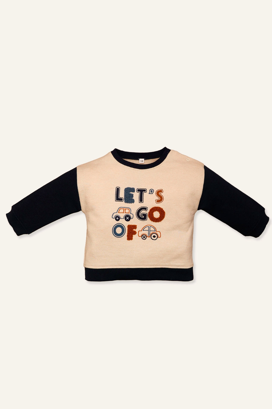 Baby Boys Off White Sweat Shirt