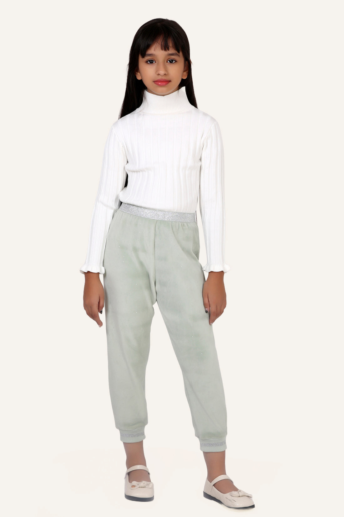 Girls Mint Relaxed Trouser