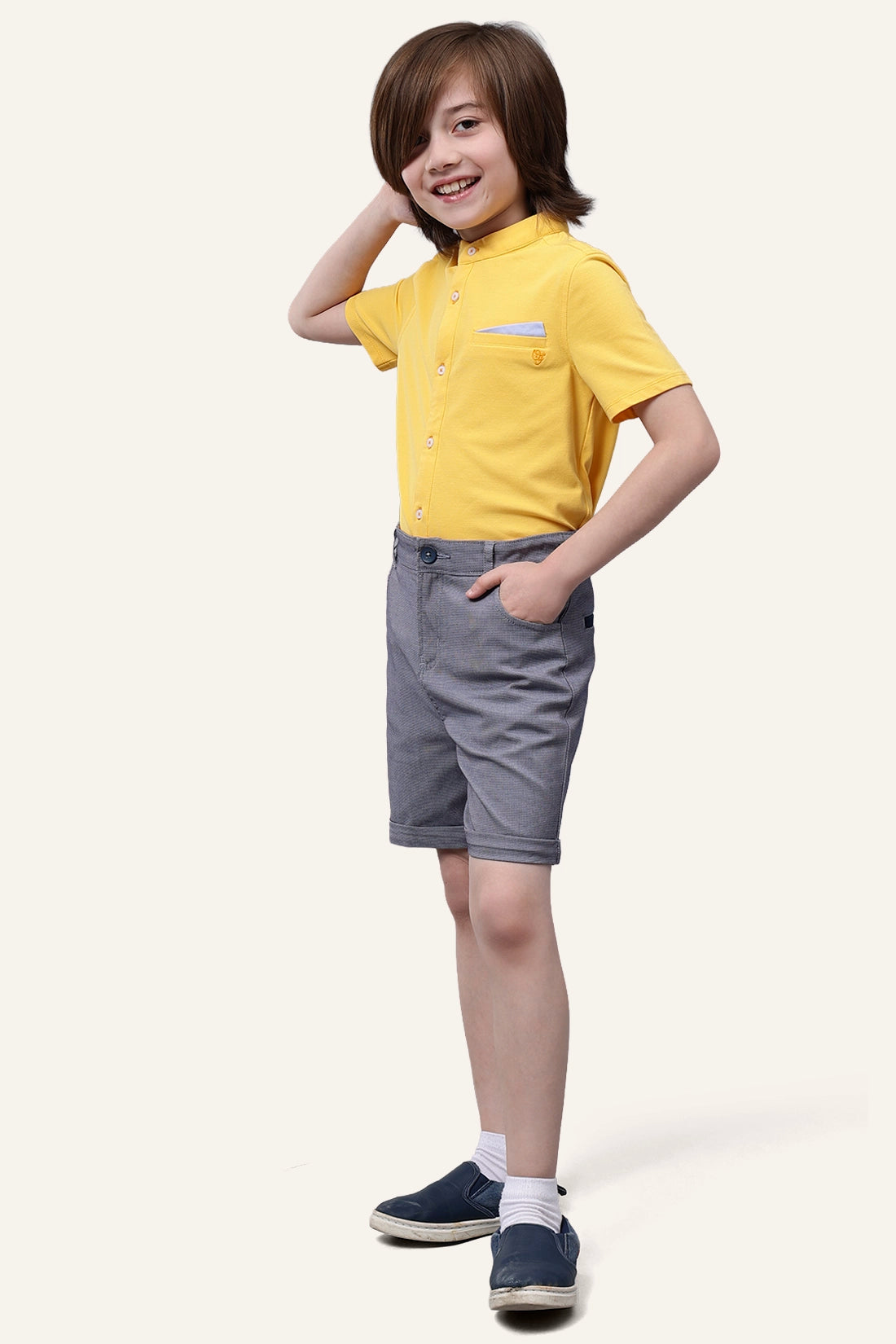 Boys Blue Abstract Short