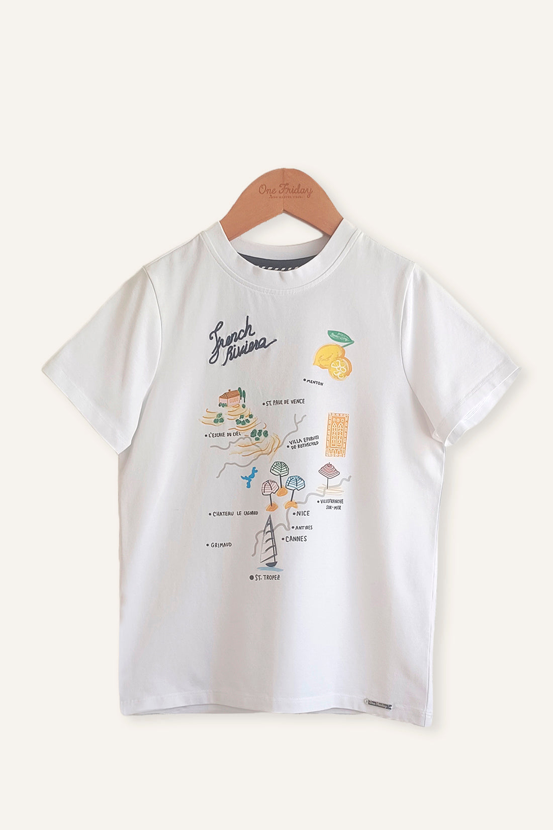 Boys White Tee With Big Graphic