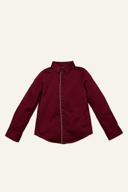 Boys Burgundy Shirt