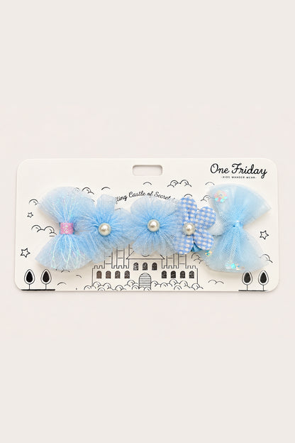 Girls Multicolour Metal Hair Clip Set