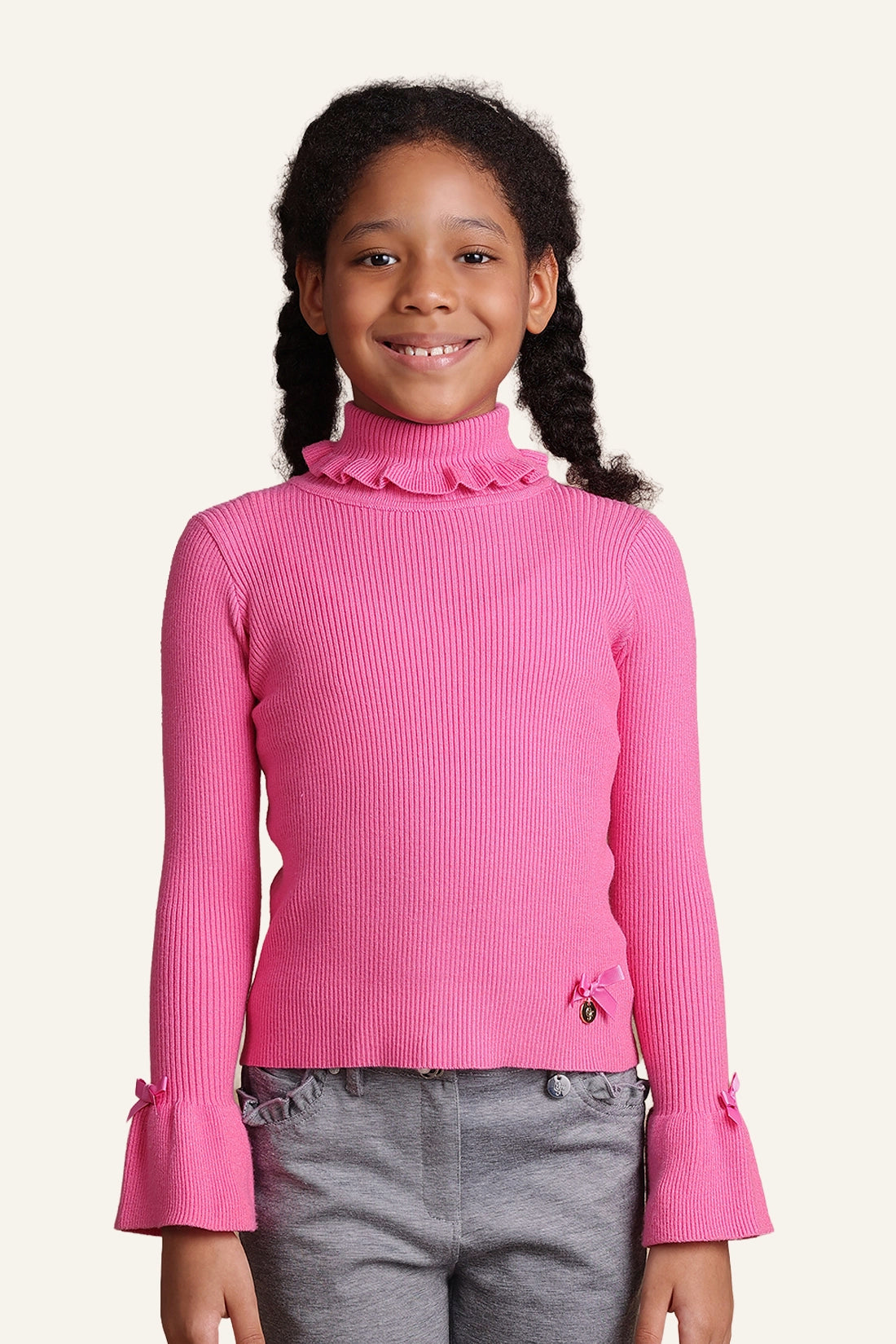 Girls Pink Jumper