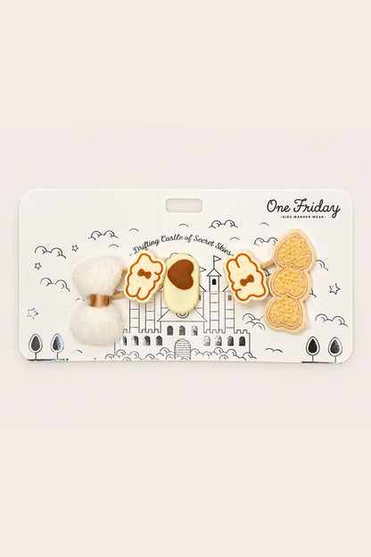 Girls Multicolour Metal Hair Clips With Solid Design