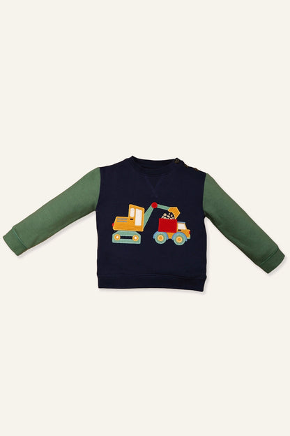 Baby Boys Blue & Green Sweat Shirt