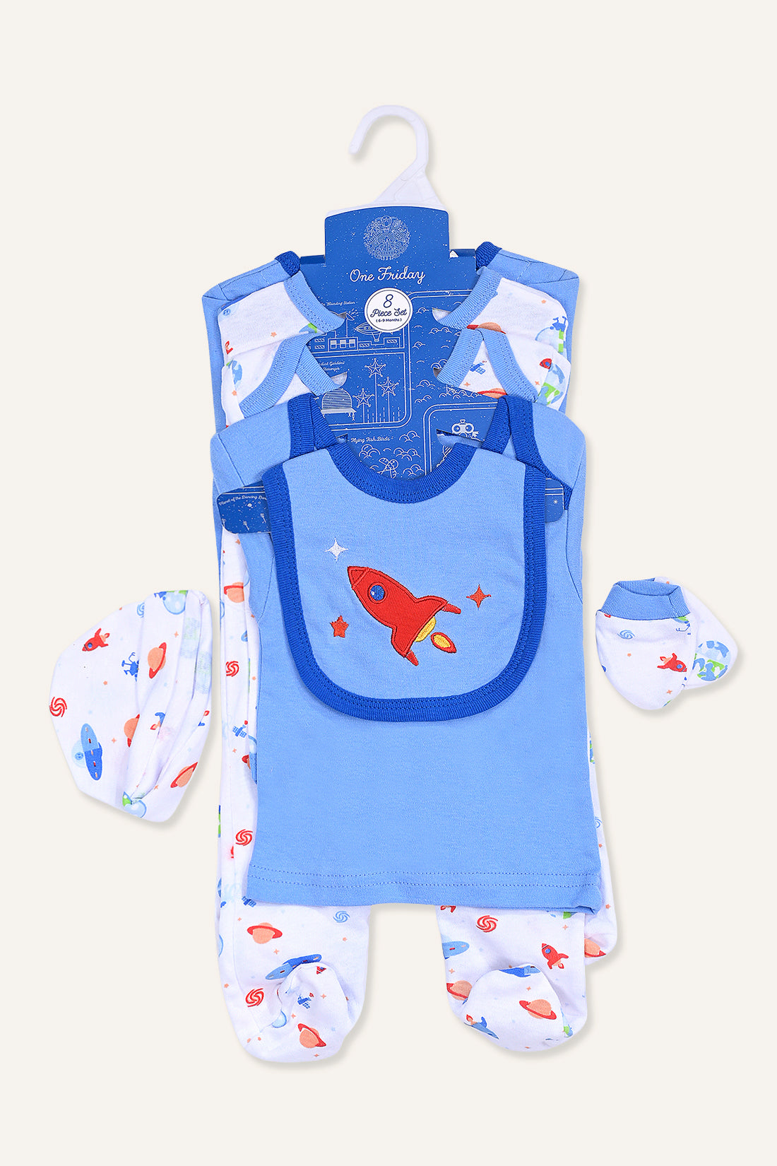 Baby Boys Blue With Multi Color Gift Sets