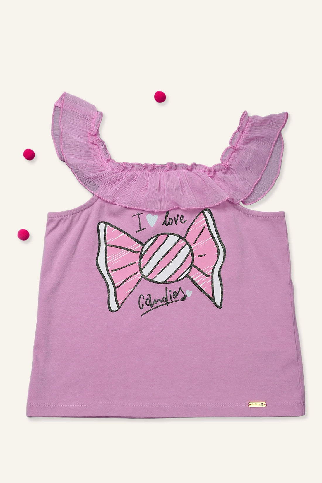 Girls Pink Candy Top