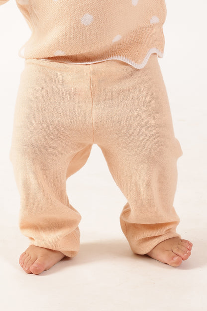 Baby Girls Peach Track Pant