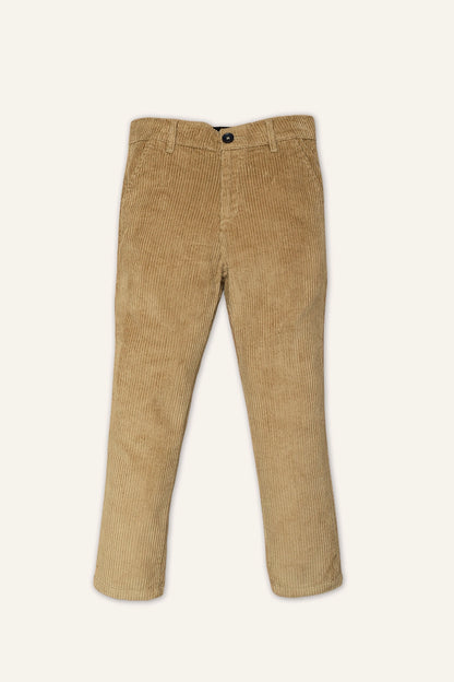 Boys Beige Corduroy Trouser