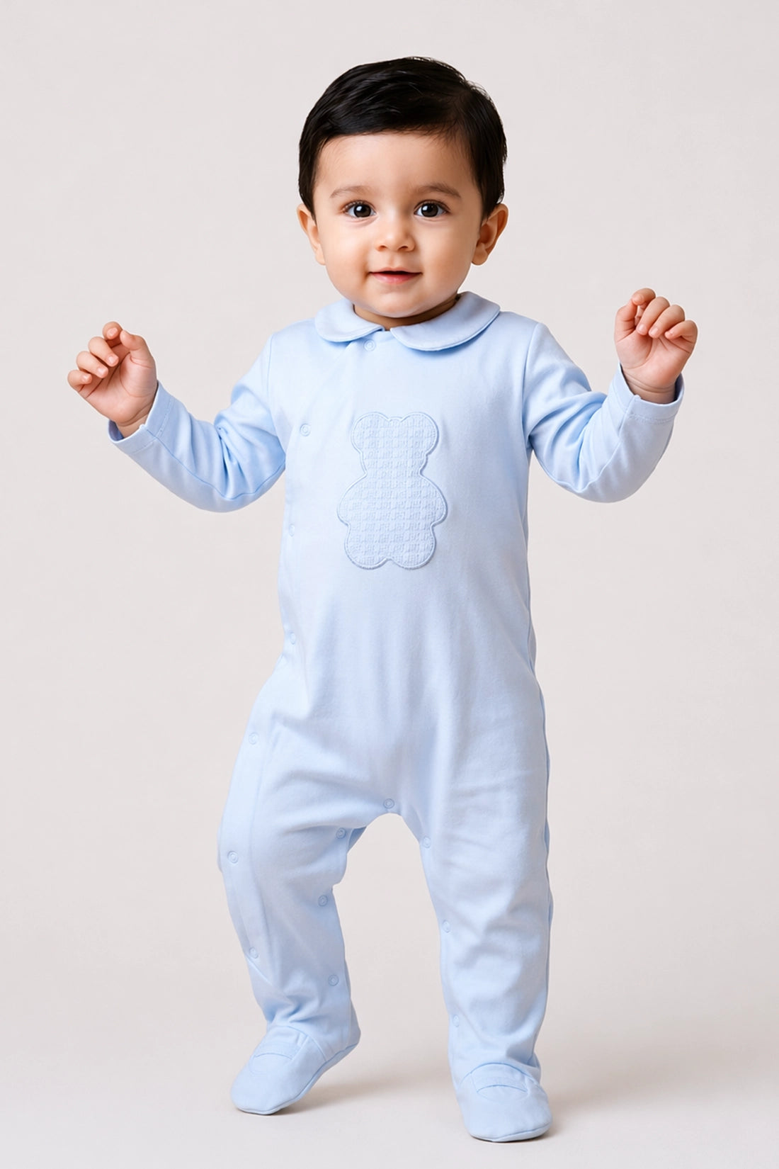 Baby Boys Blue Romper