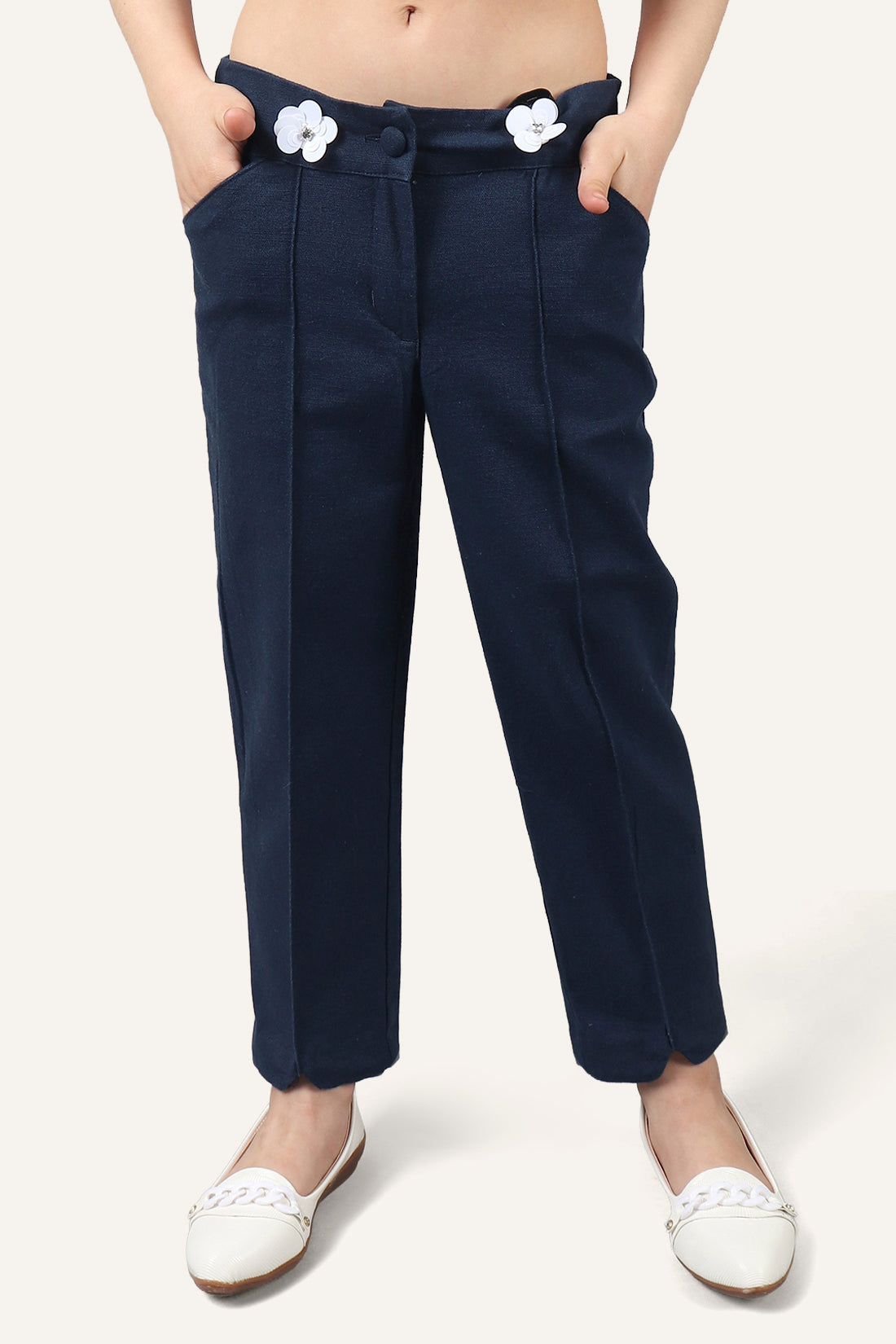 Girls Navy Blue Pants