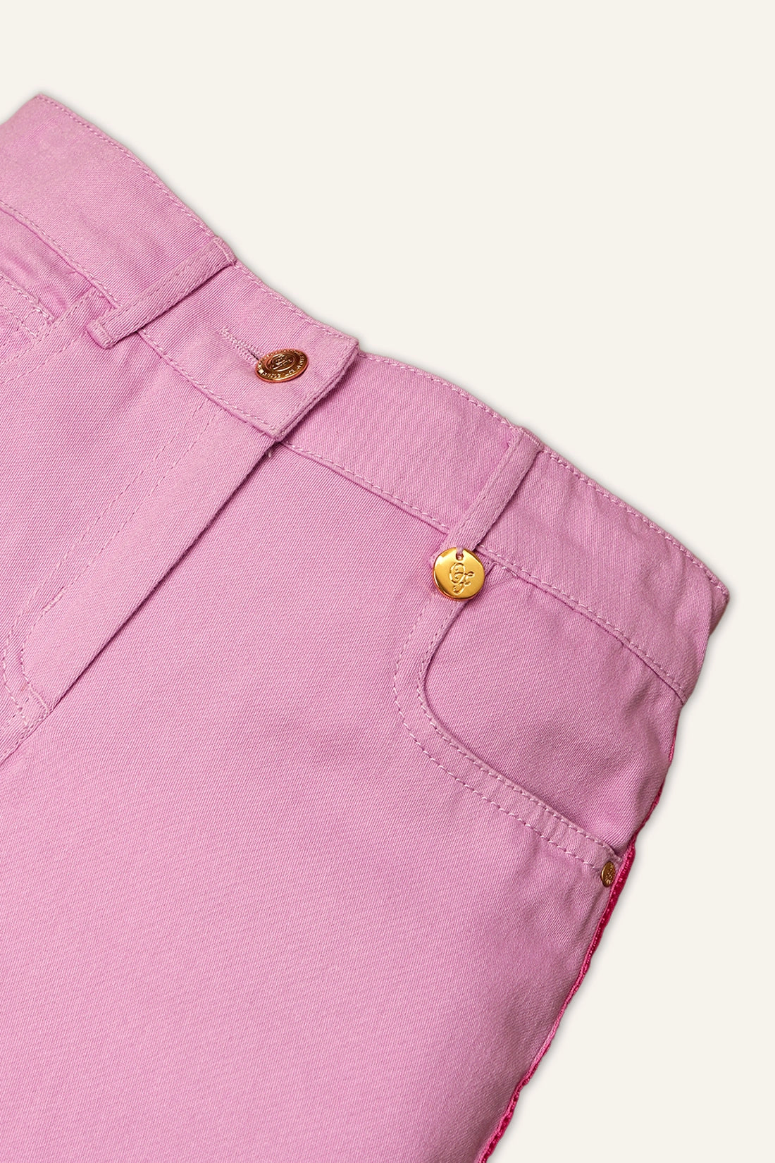 Girls Bubblegum Pink Flared Jeans