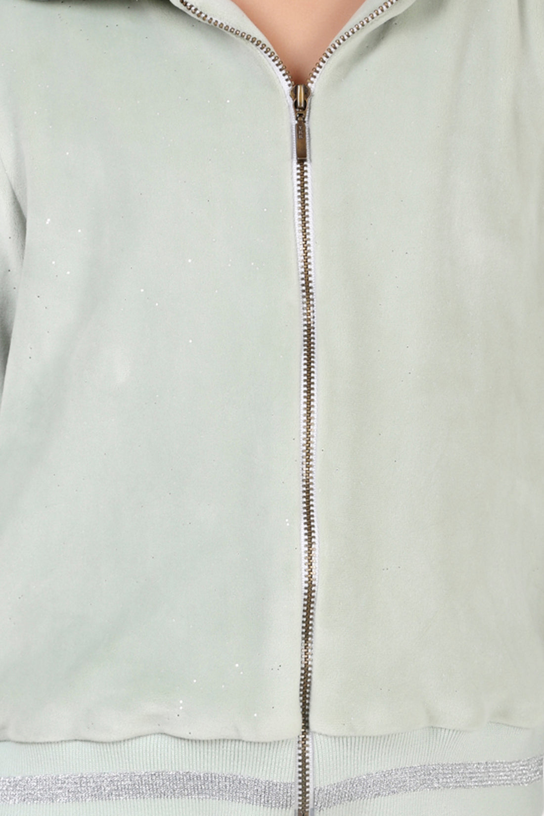 Girls Mint Zipper Hoody
