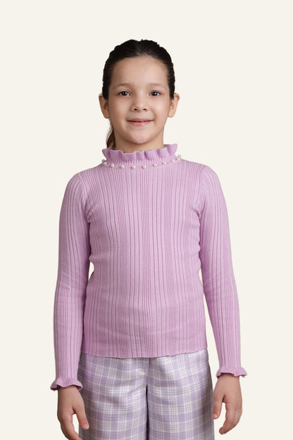 Girls Lilac Jumper