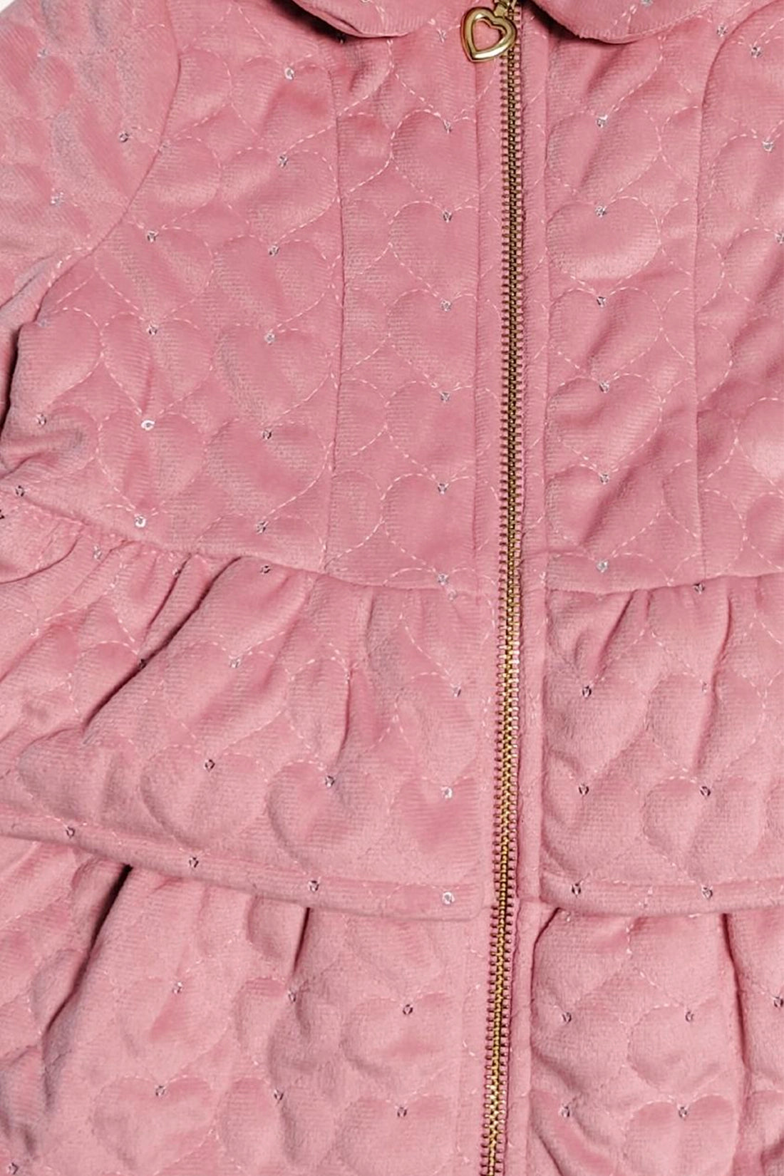 Baby Girls Pink Puffer Overcoat