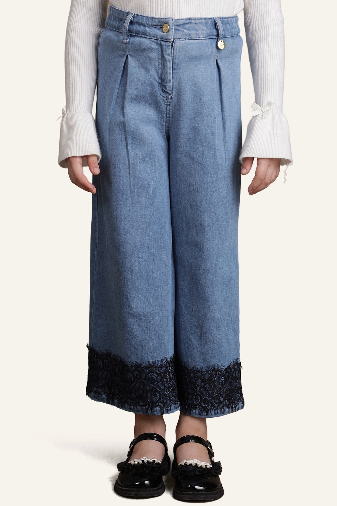 Girls Blue Denim Pants