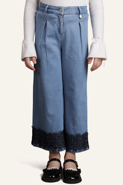 Girls Blue Denim Pants