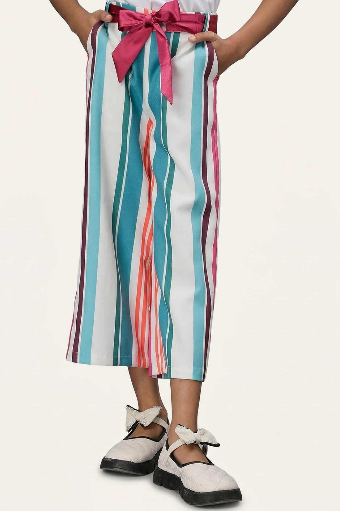 Girls Multicolored  Ankle Length Culotte