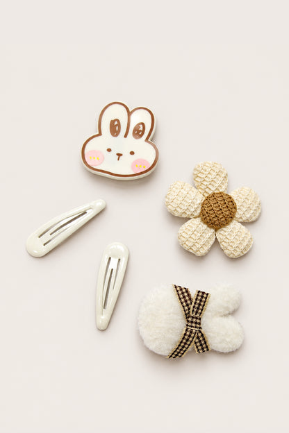 Girls Multicolour Solid Metal Hair Clips
