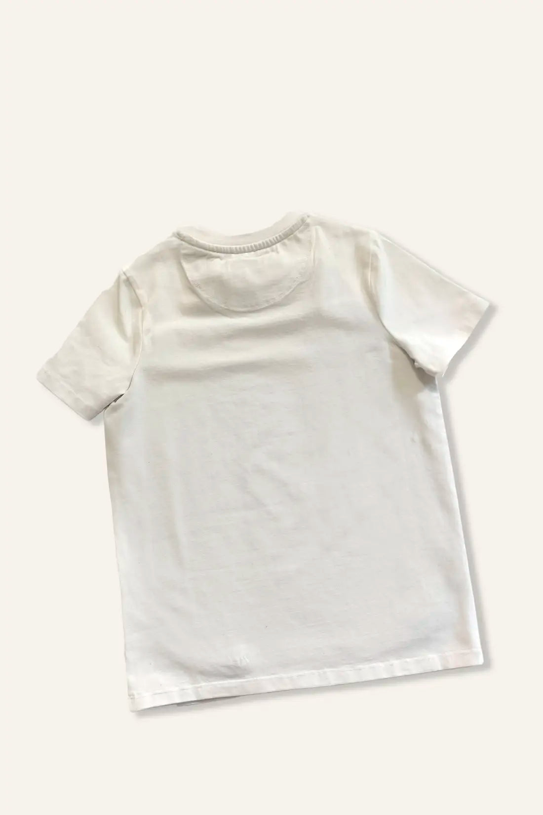 Boys White Tee With Fun Print