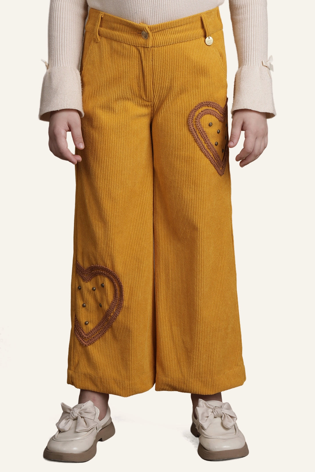 Girls Mustard Trouser
