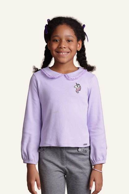 Girls Lavender Top