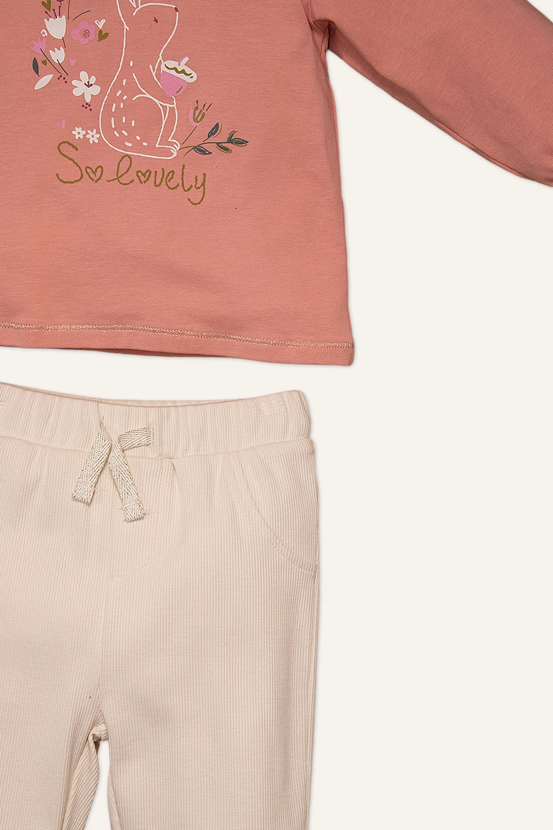 Baby Girls Pink Top with Leggings