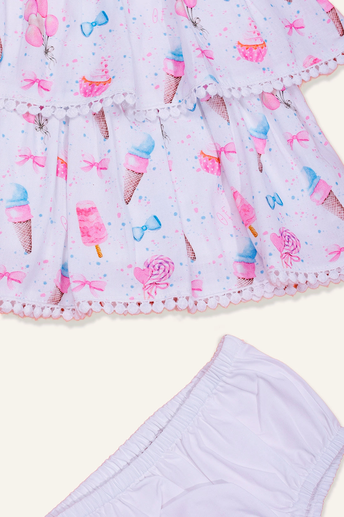 Baby Girls White Candy Dress