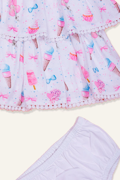 Baby Girls White Candy Dress