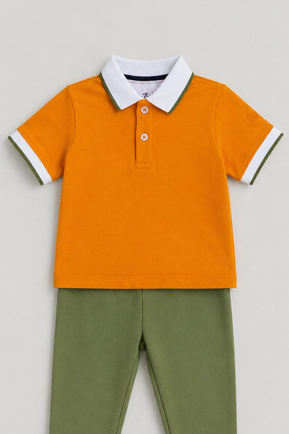 Baby Boys Green Clothing Set with pyjama