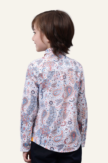 Boys Paisley Printed Shirt