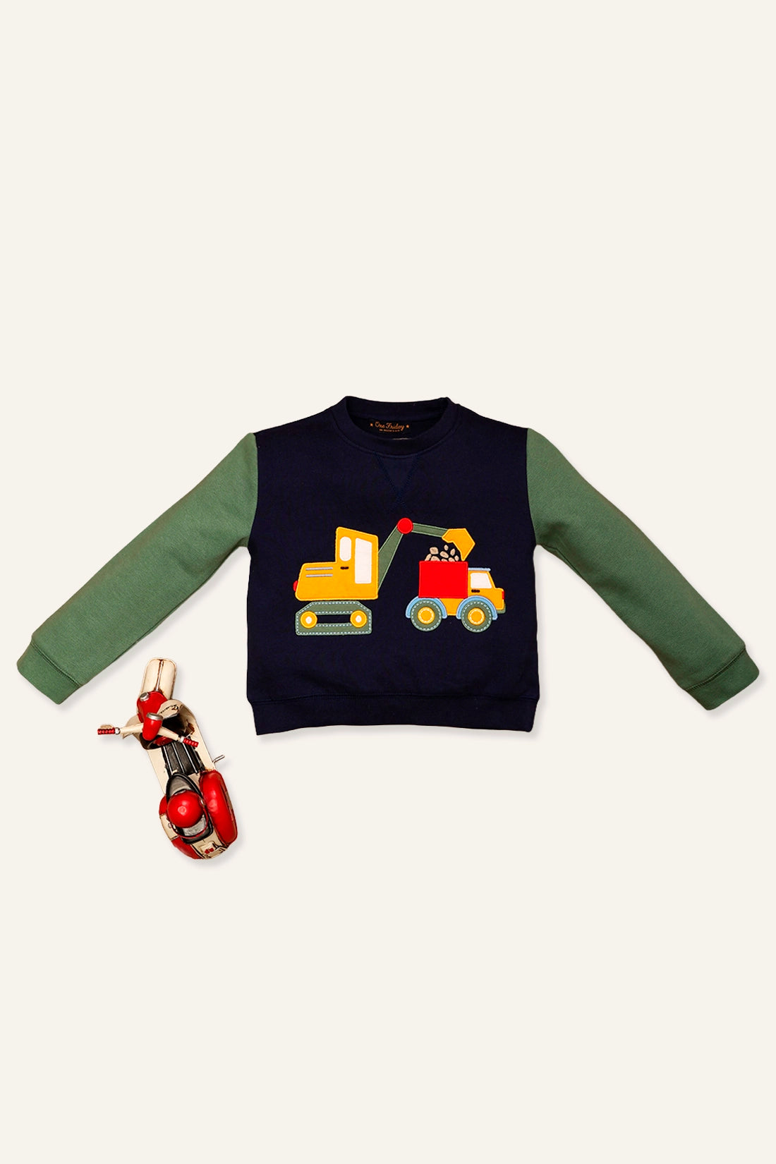Baby Boys Blue & Green Sweat Shirt