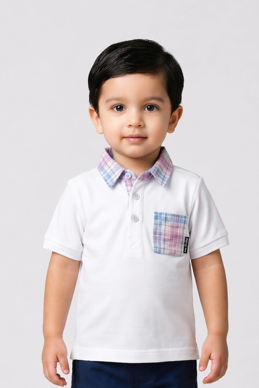Baby Boys White Polo T-Shirt