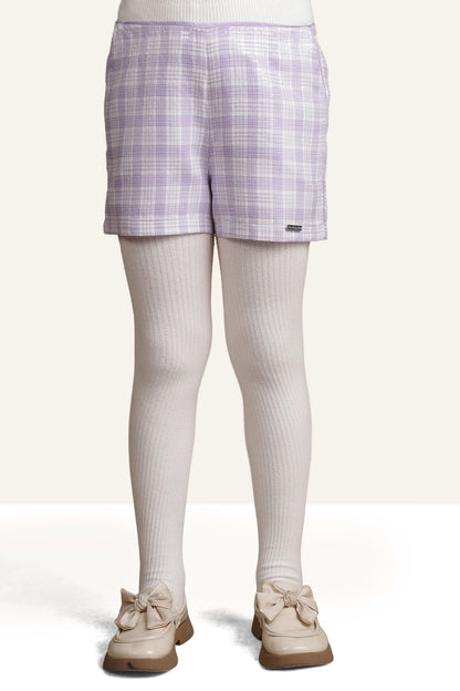 Girls Lilac Sequence Short