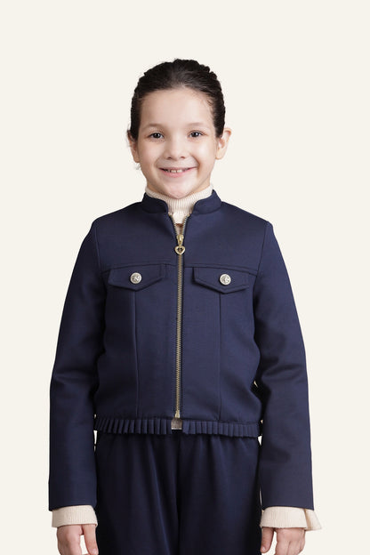 Girls Navy Blue Jacket